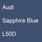 Preview: Audi, Sapphire Blue, L50D.